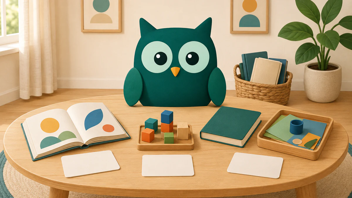 Homeschowl organizing three distinct learning stations around a calm shared family table.