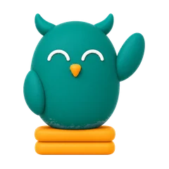 The Homeschowl owl waving hello.
